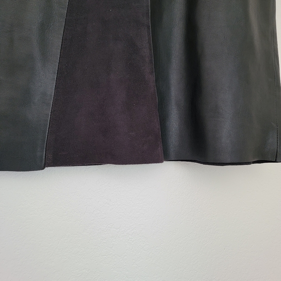 Premise Studio faux leather and suede skirt - Picture 2 of 7